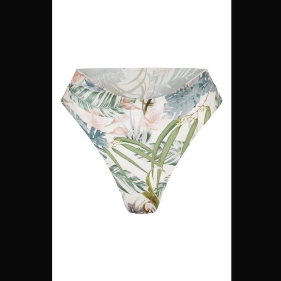 PALE KHAKI LEAFY FRILL 3 PIECE SET - Picture 9 of 11